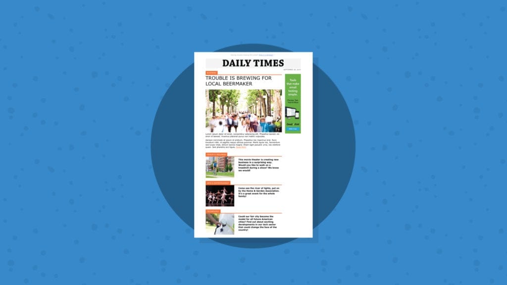 Daily Times Template