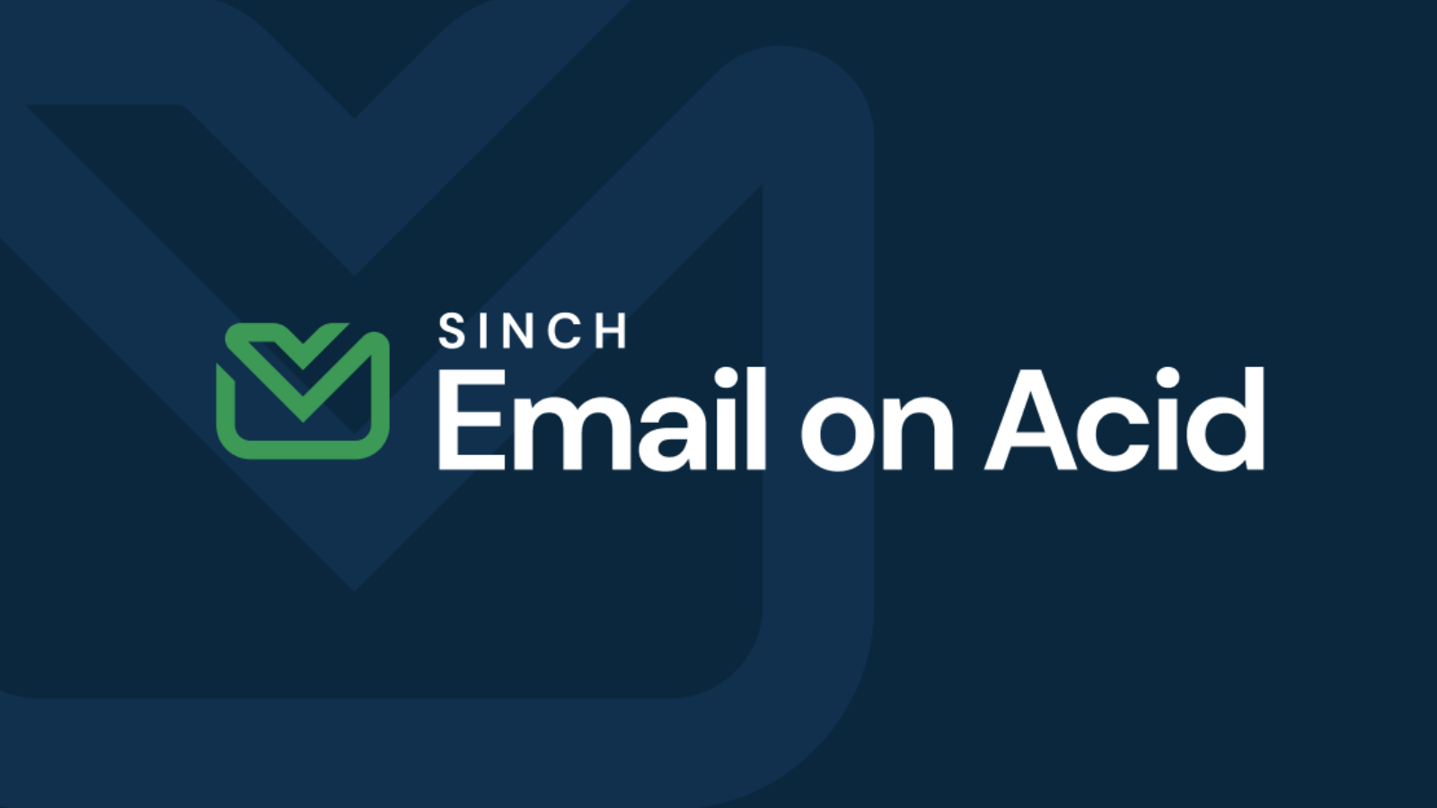 Sinch Email on Acid logo - green envelope with checkmark
